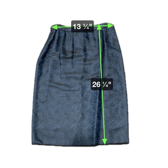 Laxmilelas Tailored Blue Brocade Dress Suit Custom-Made Elegant 2 Piece Design - Picture 11 of 12